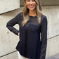 YW2090SS Long Sleeve Silver Panel Top (Pack)