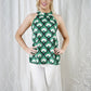 YW2357SS Green Print Halter Top (Pack) New Arrivals