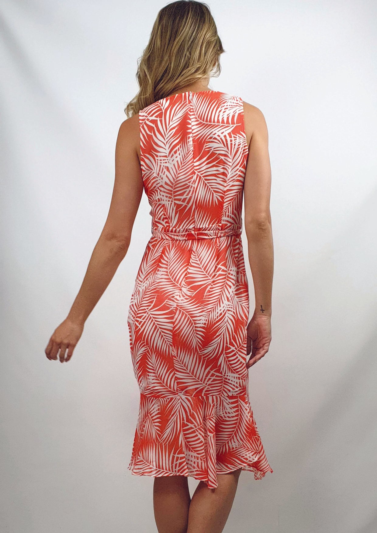 XW20245-2SS Leaf Print Dress (Pack)
