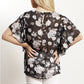 YW2342SS Floral Chiffon Top (Pack)