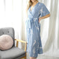 YW2156-4SS Blossom Print Wrap Dress  (Pack)