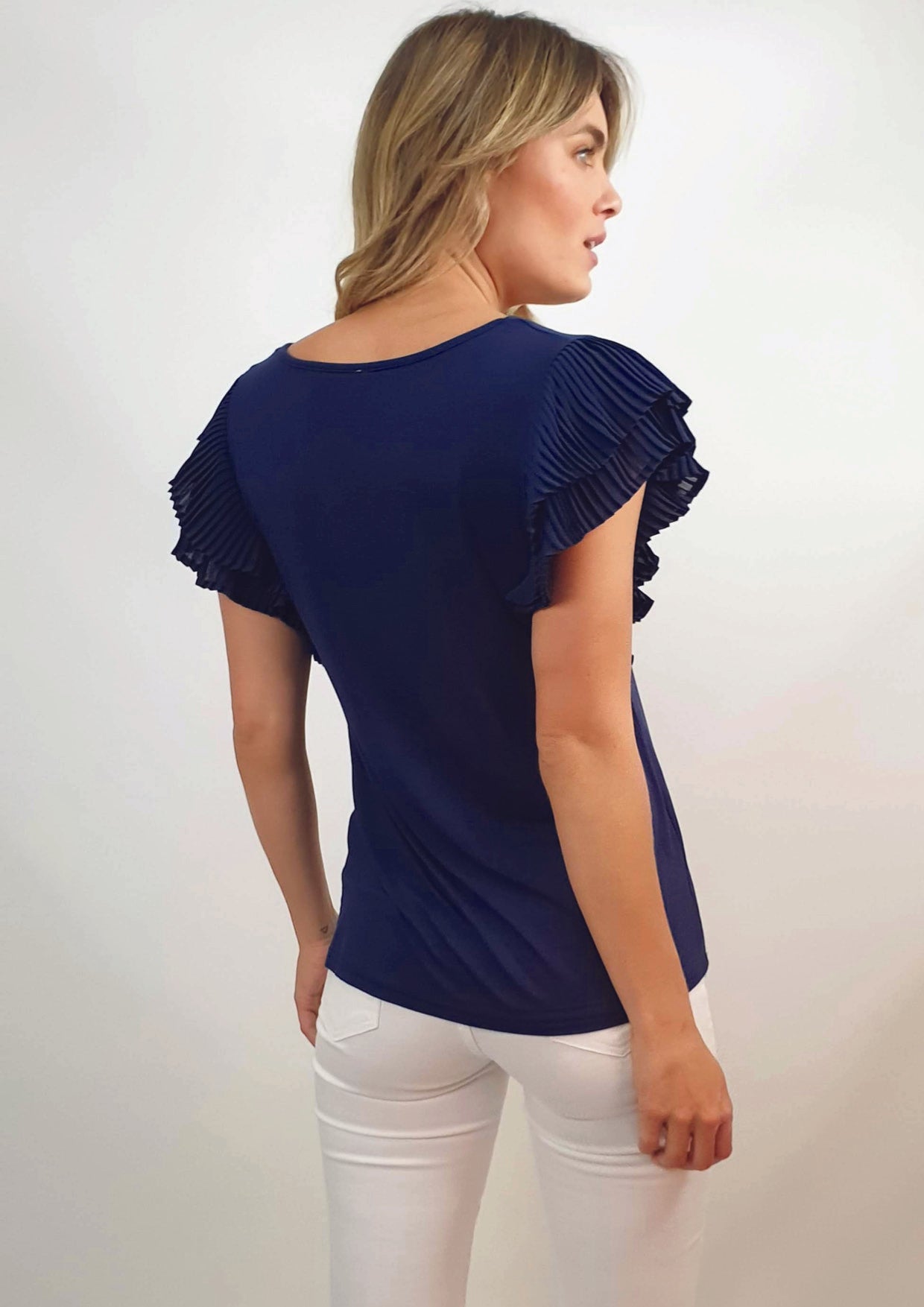 RV1122SS Pleated Short Sleeve Top (Pack)