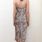 VY00223-1SS  Leopard Print Cowl  Neck Slip Dress (Pack)