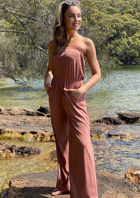 YW2170SS Strapless Jumpsuit (Pack) On Sale$10