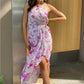CAS1245-2SS Purple Floral Dress (Pack)