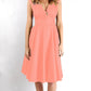 RV0280SS Pink Wrap Style A Line Ruffle Dress (Pack)