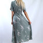 YW2156-3SS Blossom Print Wrap Dress  (Pack)